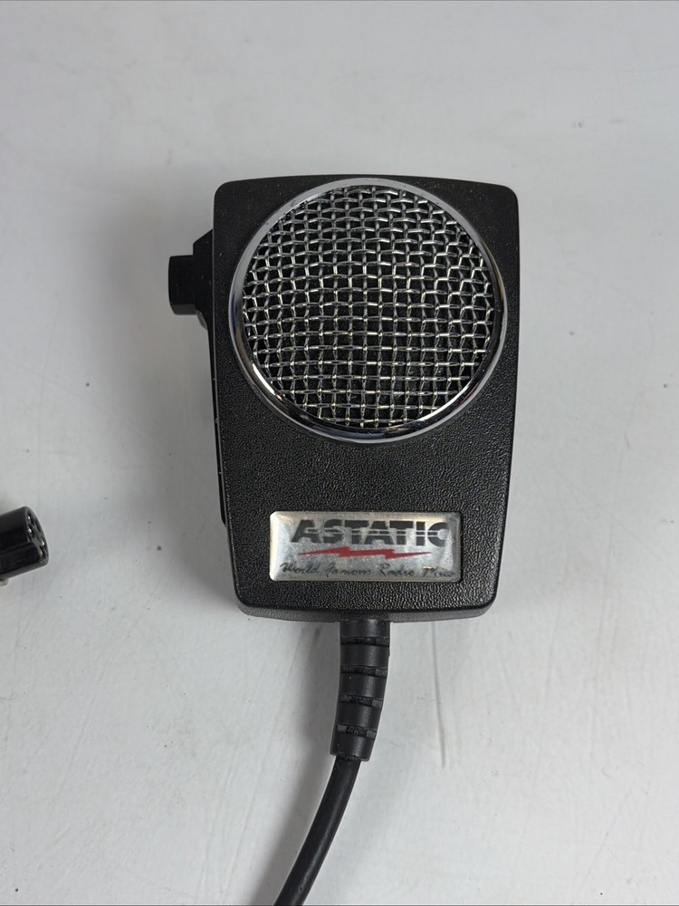 Vintage Astatic D104-M6B Microphone with Coiled Cable