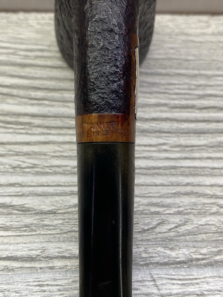 Vintage STANWELL Bent Sandblast Dublin With Silver Plaquette Pipe
