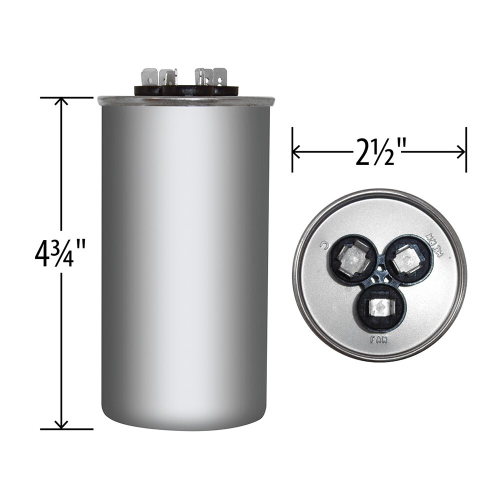 80+5 MFD x 440 Run Capacitor # 810P8005H44P46A5X