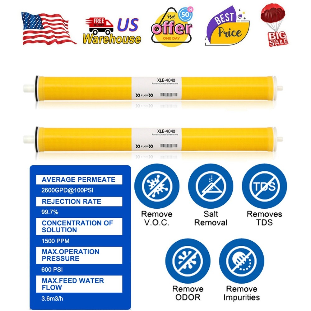 XLE-4040, XLE 4040 Reverse Osmosis Membrane for Water Filtration System 4"x40"