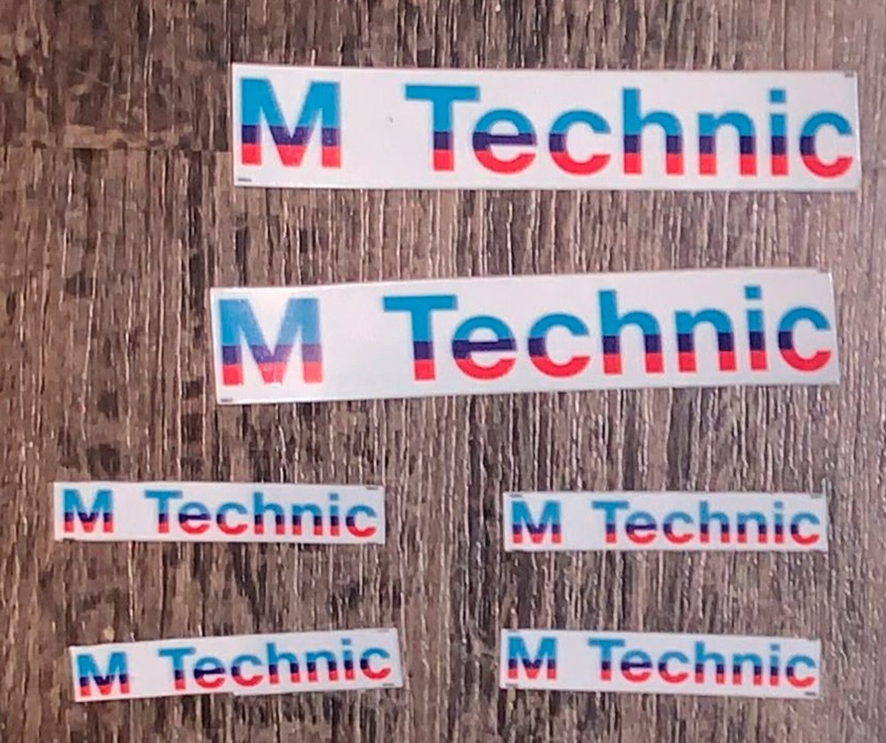 M technic Body Kit Decal M tech Stickers for BMW E30 E24 E28
