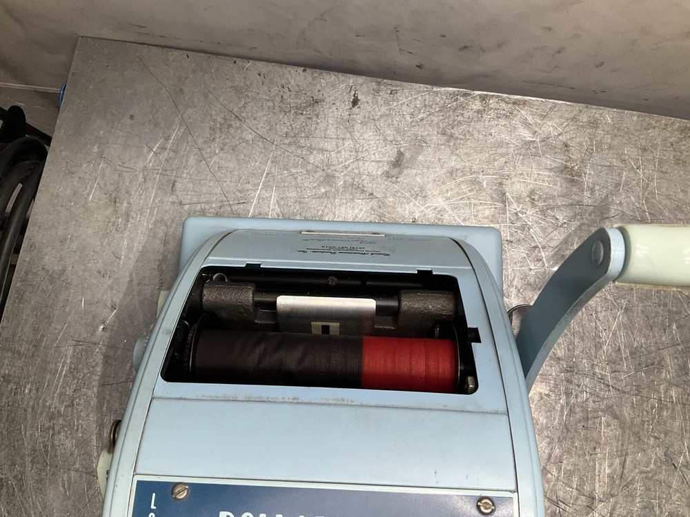 Vintage Paymaster 8000 Ribbon Writer Check Machine Nice w/ key