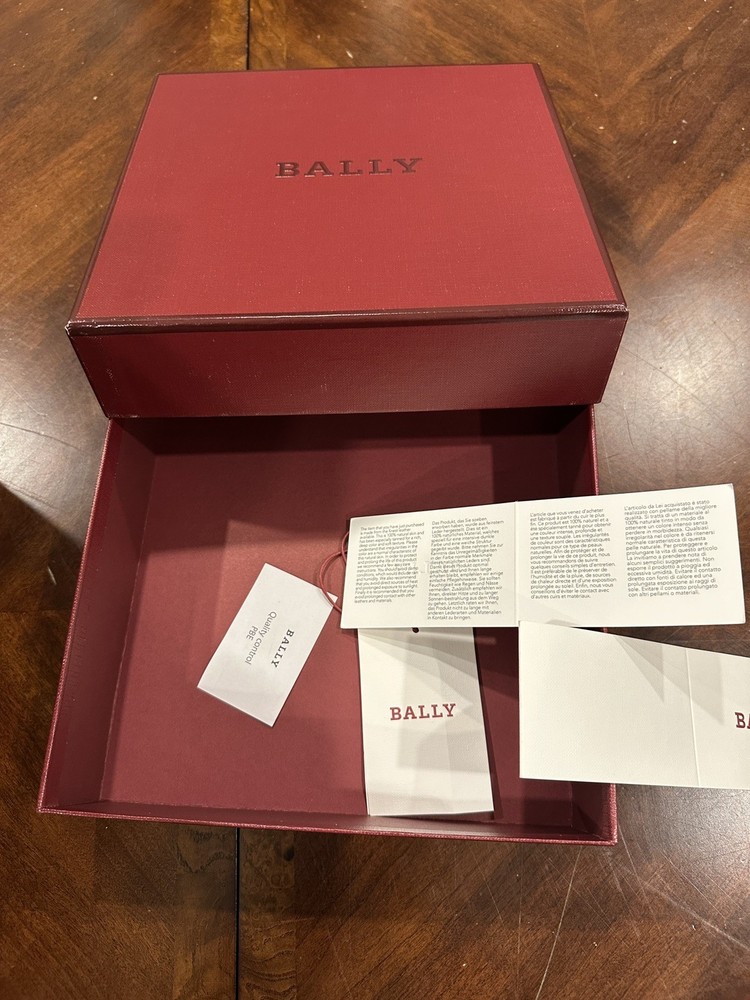 Original Bally Box - see photos, includes tags, and dustbag