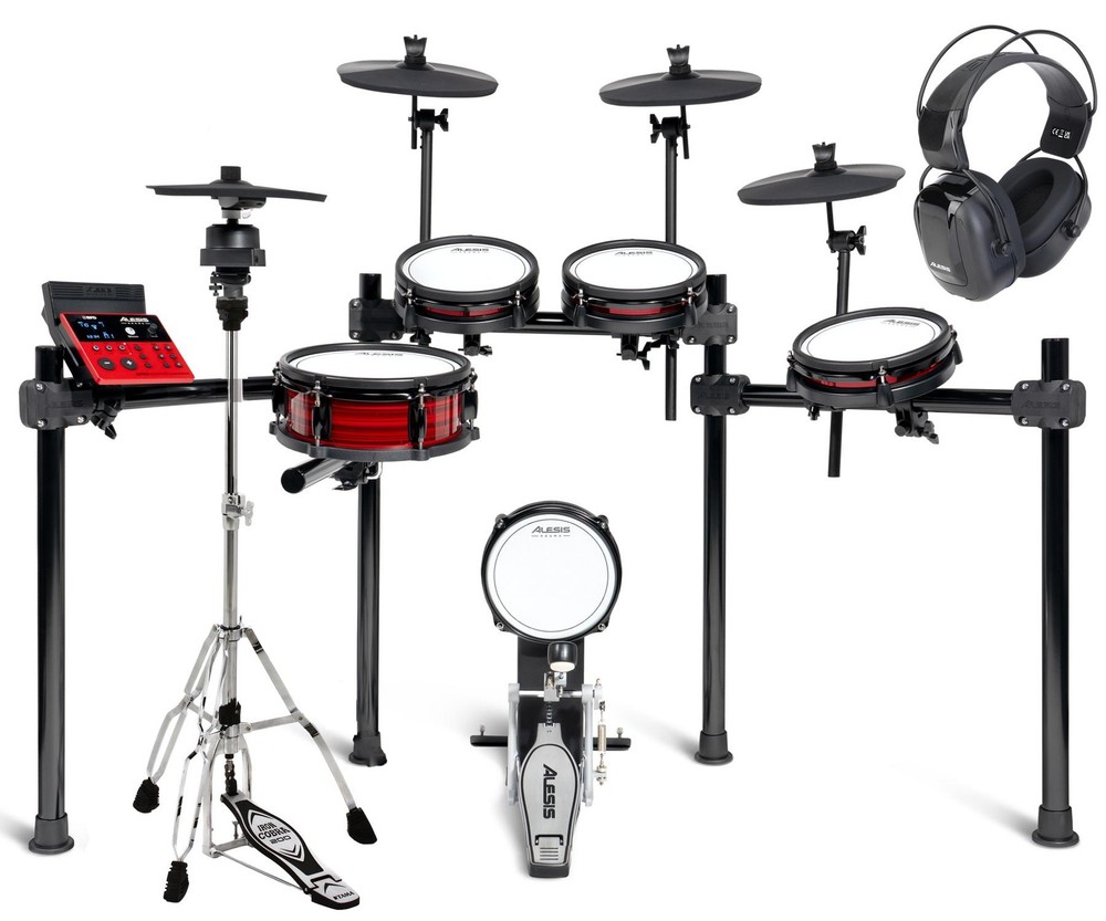 Alesis Nitro Ultimate Electronic Drum Set - Headphones Bundle