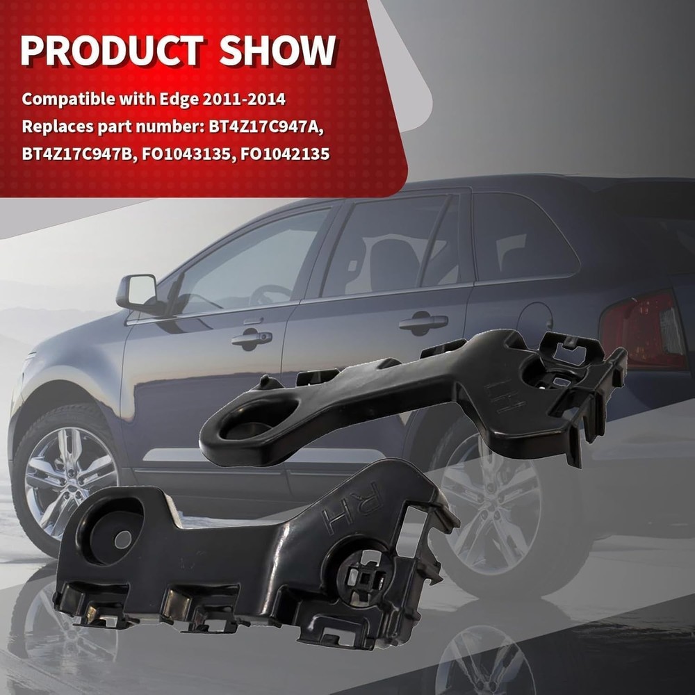 Front Bumper Cover Support Bracket Retainer Reinforcement Compatible with 2014-2