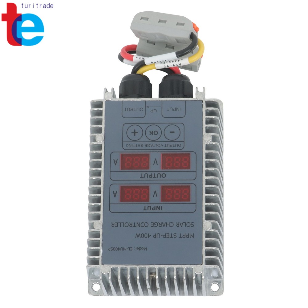 MPPT Solar Charge Controller 400W 24-85V Boost Waterproof LED Display Adjustable