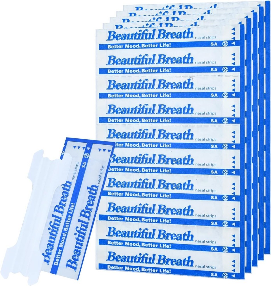 Invisible & Transparent Nasal Strips – 50 Soft & Comfortable Breathable Strips