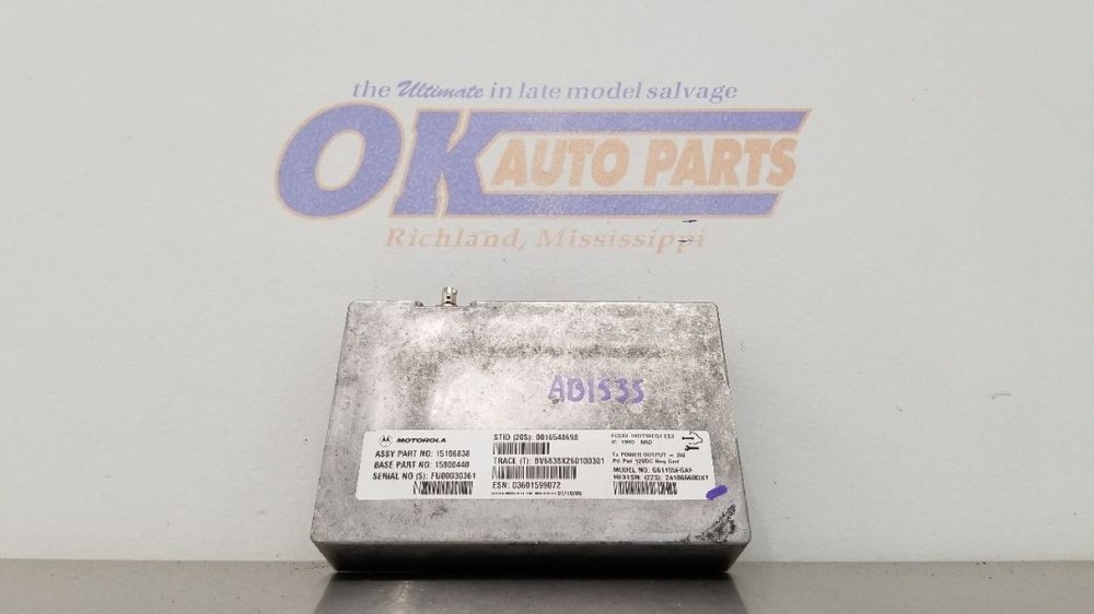 07 CHEVY TAHOE COMMUNICATION ONSTAR MODULE 15106838