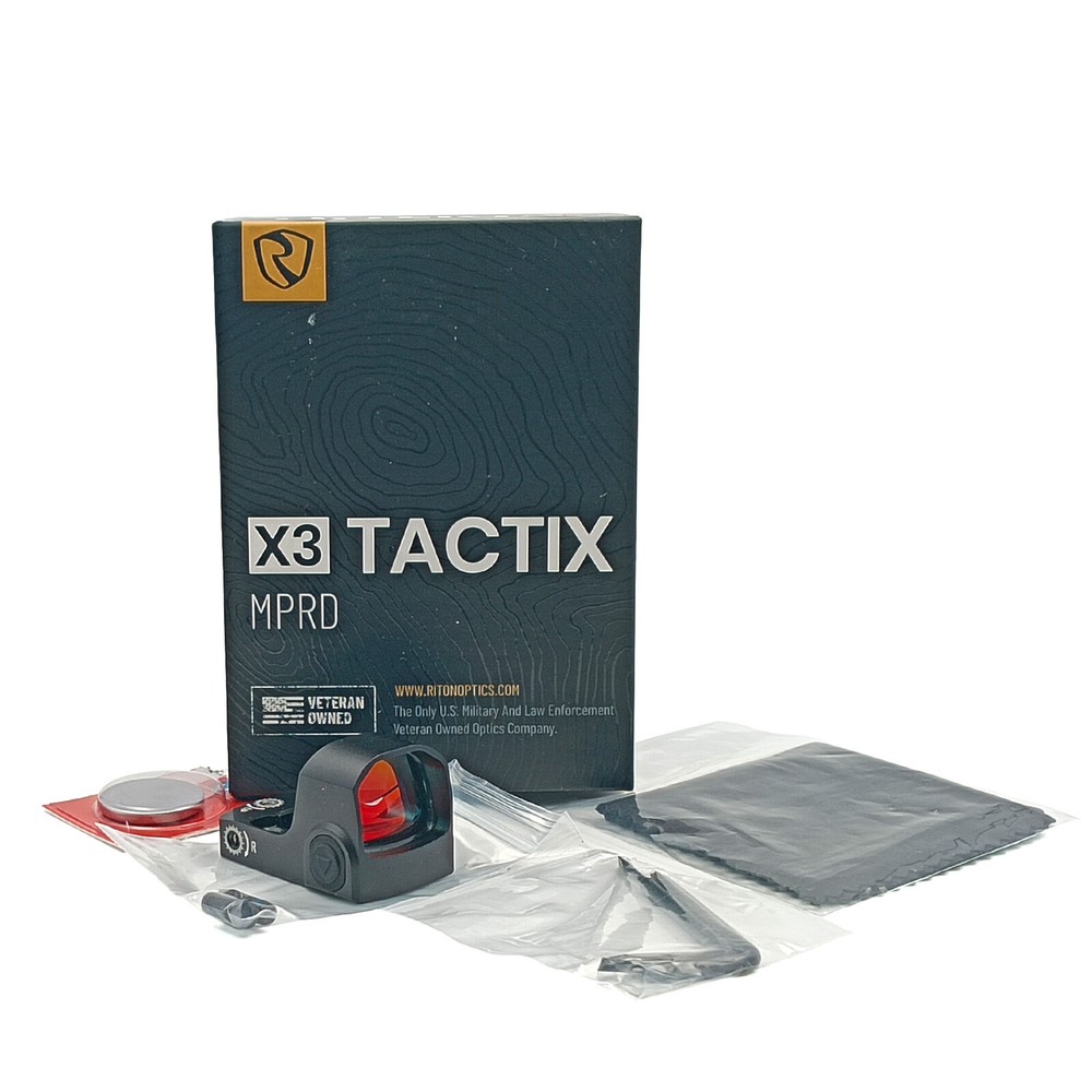 Riton Optics X3 Tactix MPRD 3 MOA Micro Red Dot Sight 3TMPRD