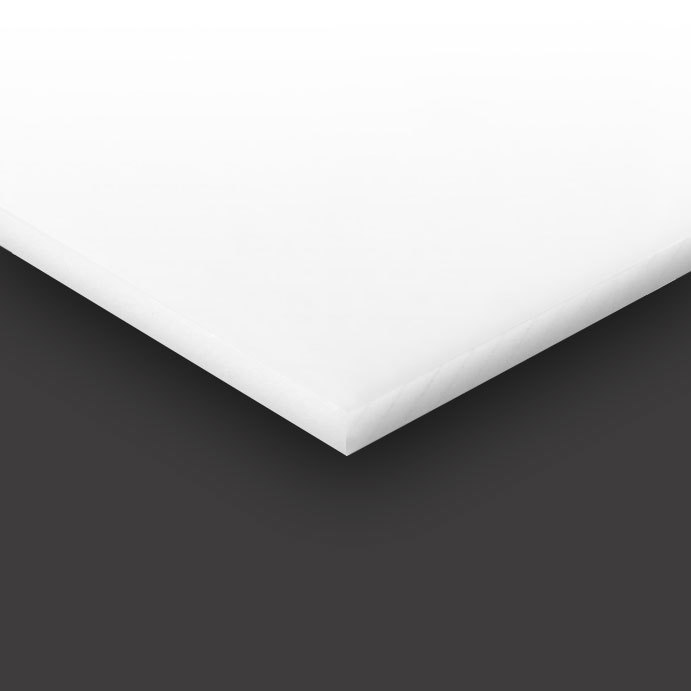 HDPE (High Density Polyethylene) Plastic Sheet  3/8" x 12" x 24” Natural Color