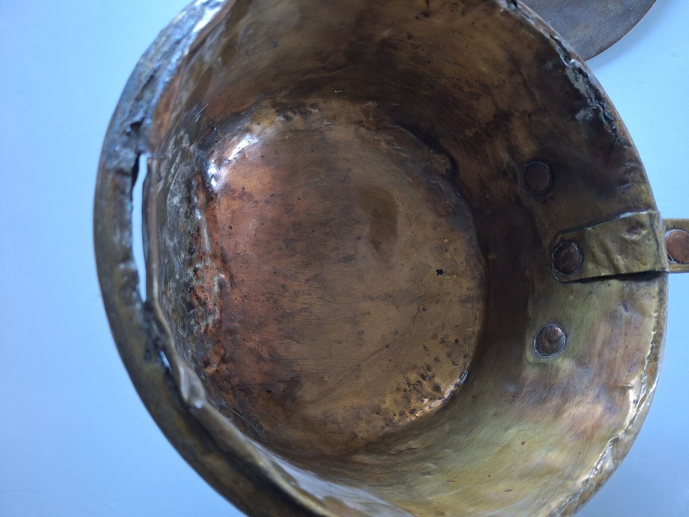 Antique Copper Collectible Casserole Signed