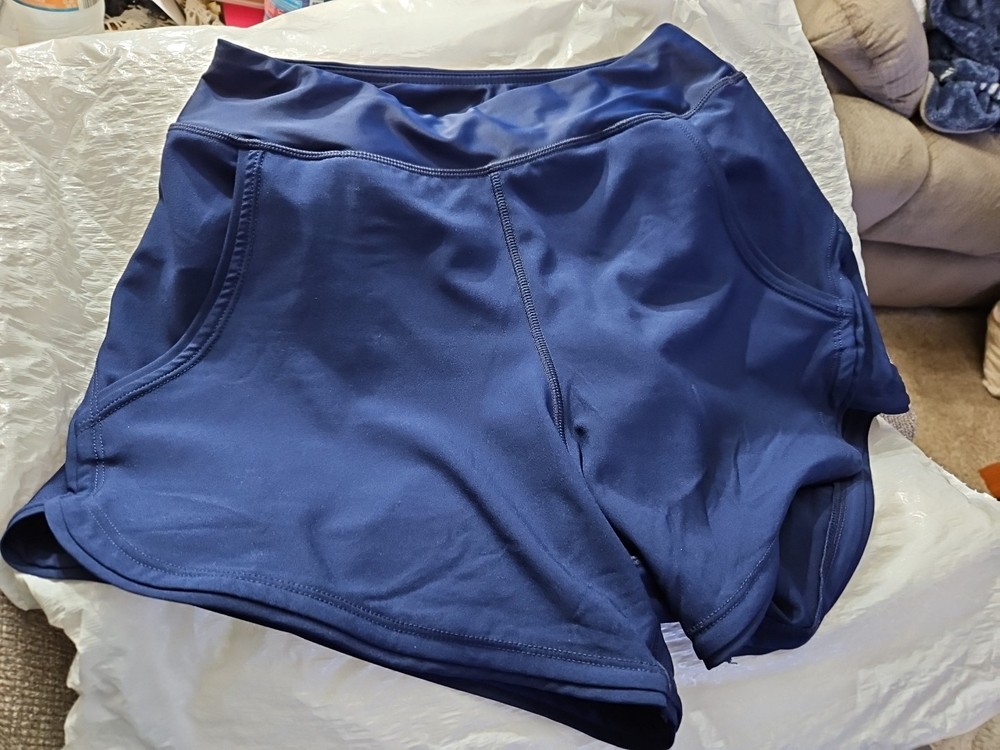 NWT Lands' End Bathing Suit Short Bottom Style 25LETS045 Deep Sea Blue