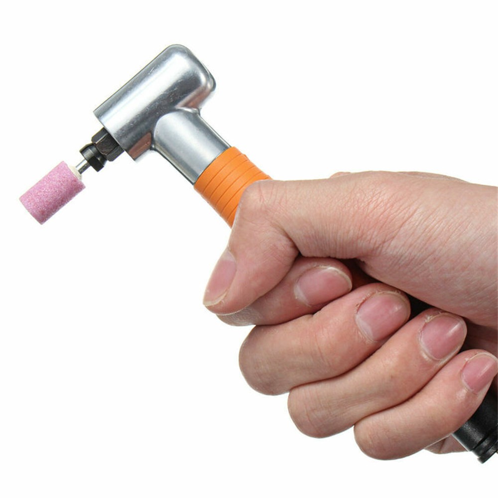 DIY 90 Degree 3MM Pneumatic Micro Grinder Angle Air Micro Die Grinder Set Tool