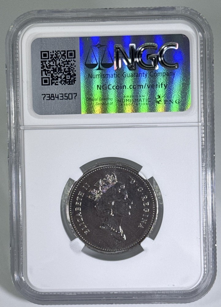 2000 NO ' W ' MINT CANADA 50 CENT NGC MS68 UNC HALF DOLLAR
