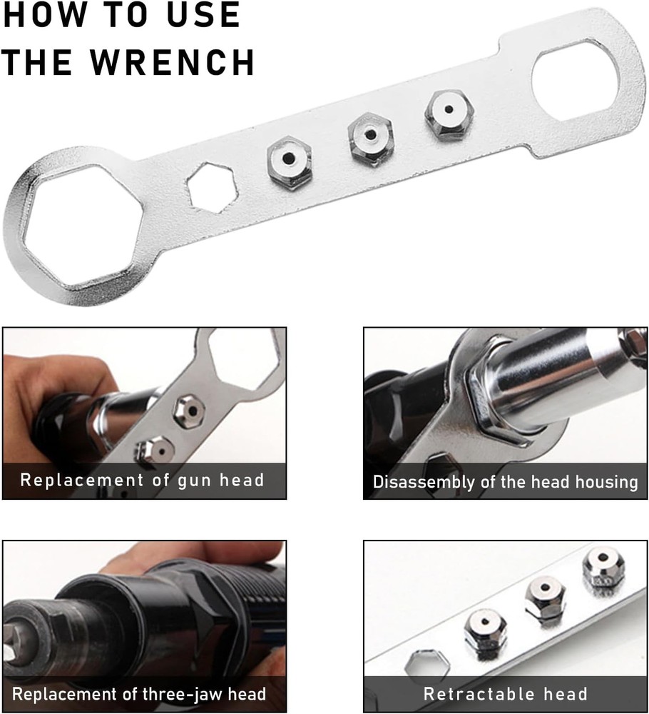 Electric Rivet Nut Gun Riveting Tools, Metal Pop Tool Drill...