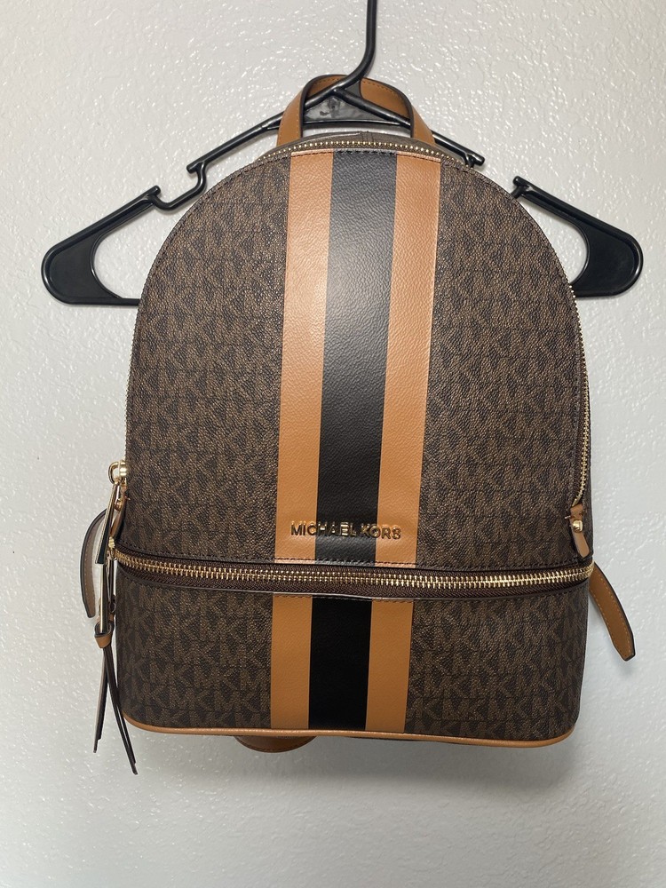NWT Michael Kors Rhea Backpack- Medium Size- Brown
