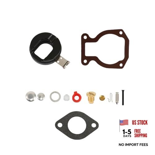 398453 Carburetor Repair Kit w/Float Replacement for Johnson Evinrude 9.9hp