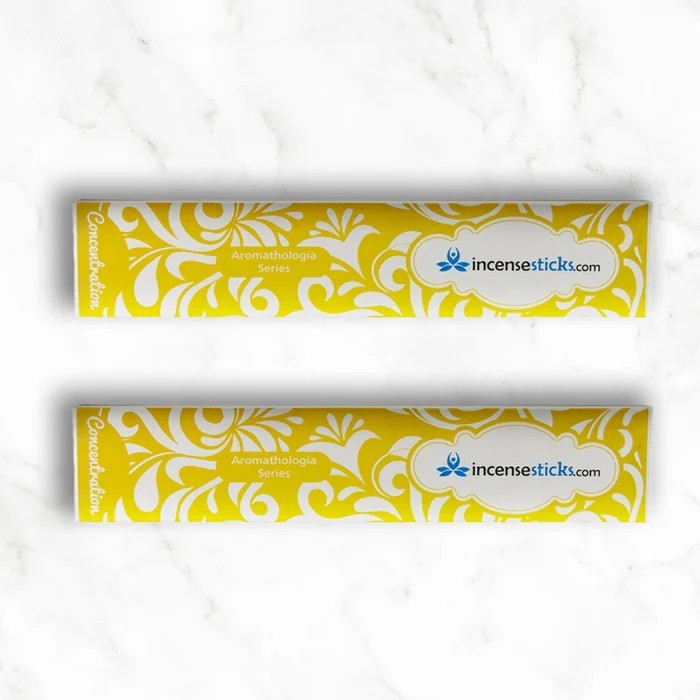 Concentration Incense 8" 12 Sticks Pack: 2 Packs