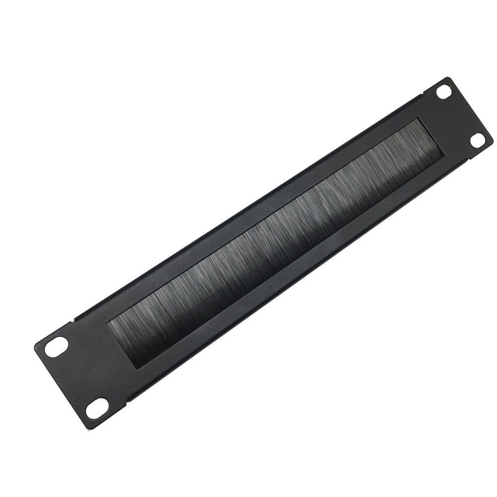 10 Inch 1U Mini Brush Cable Management Panel Manager For Server Rack Cabinet