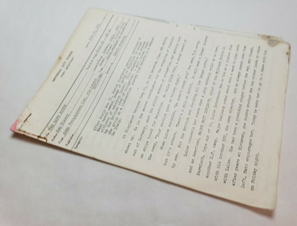 THE SAFE HOUSE / Dennis McCarthy 1974 SYNOPSIS, based on novel by Jon Cleary