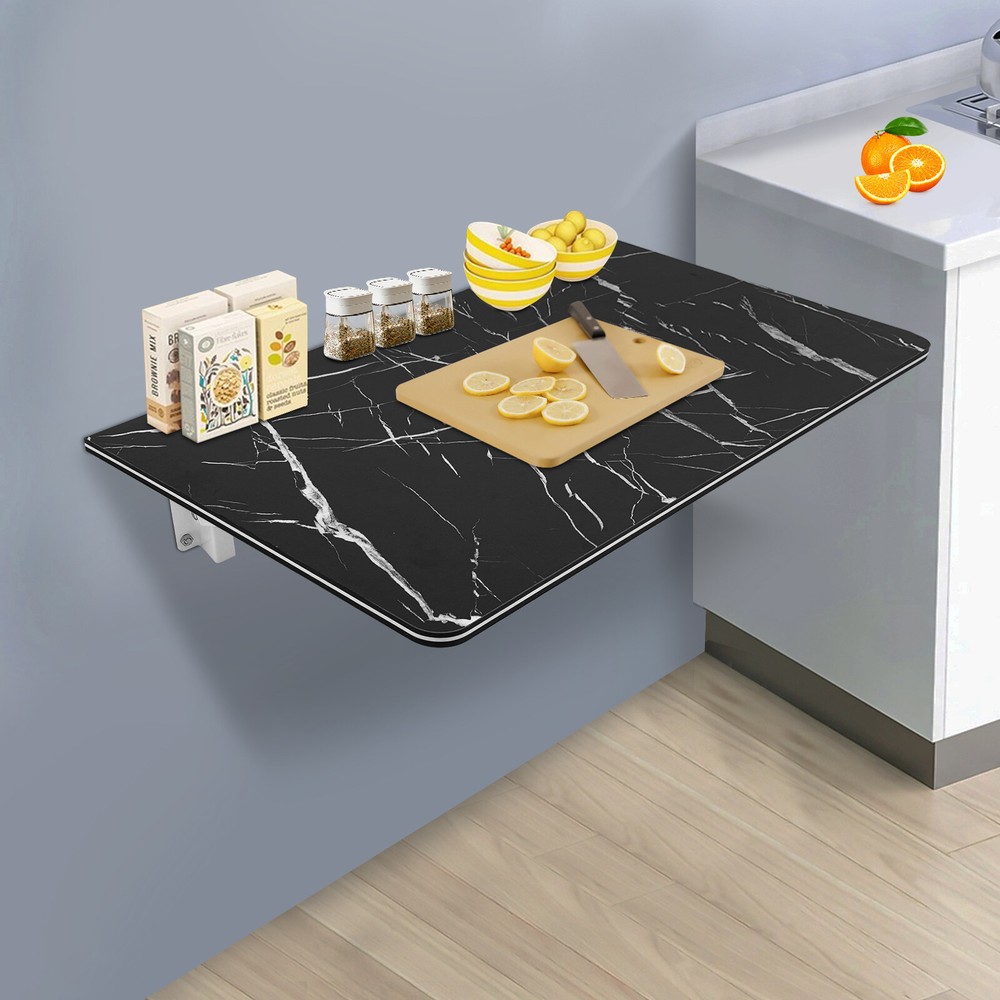 Black Folding Wall Desk, Wall-mounted Folding Table, Wall Mounted Folding Table