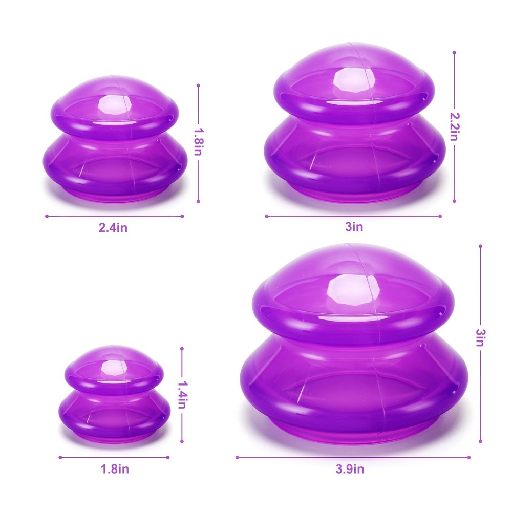 Silicone Cupping Therapy Set, Professional Studio and Home Cupping Set Massag...