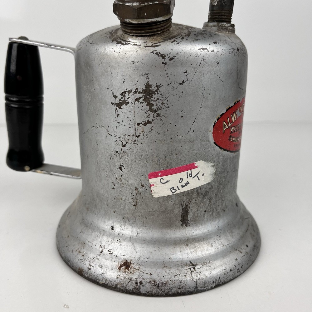 Vintage Always Ready Blow Torch Gasoline Advertisement Sign Old Rustic
