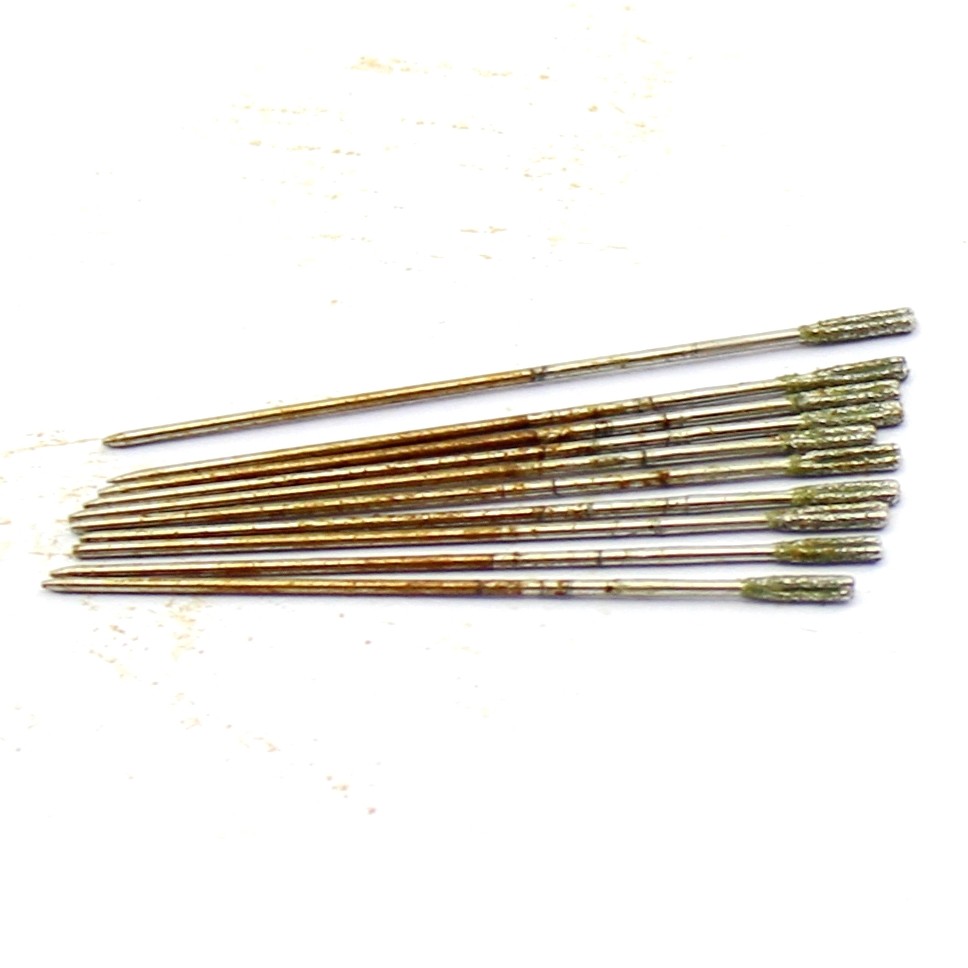 20Pcs Diamond Drill Saw Hole 1.4 mm Coated Lapidary Solid Bits for Jewelry Tools
