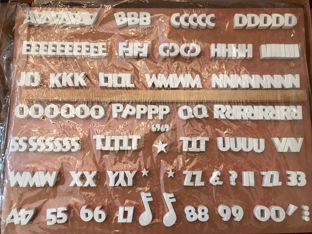 Vintage Titling Letter Set