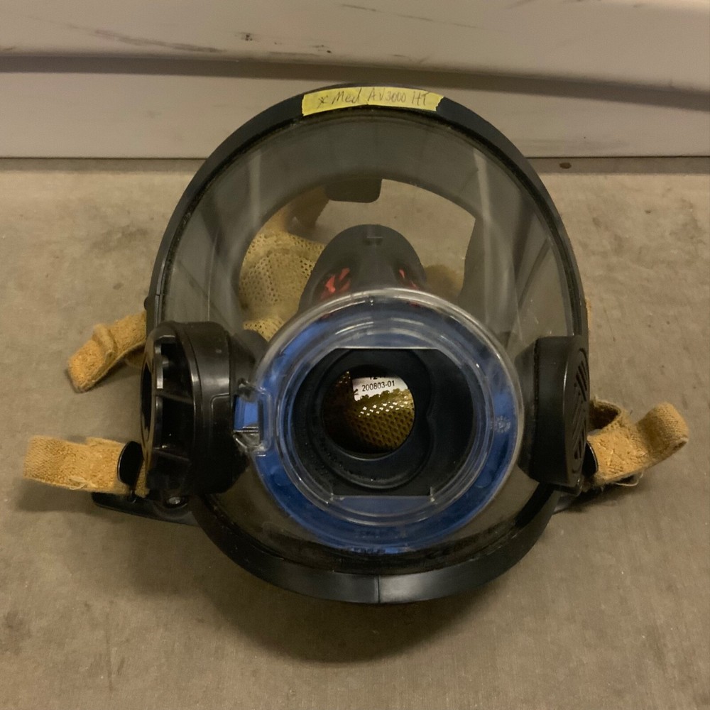 Scott AV3000 HT Firefighter SCBA Mask 5pt KevlarHeadnet Com Bracket Size Medium