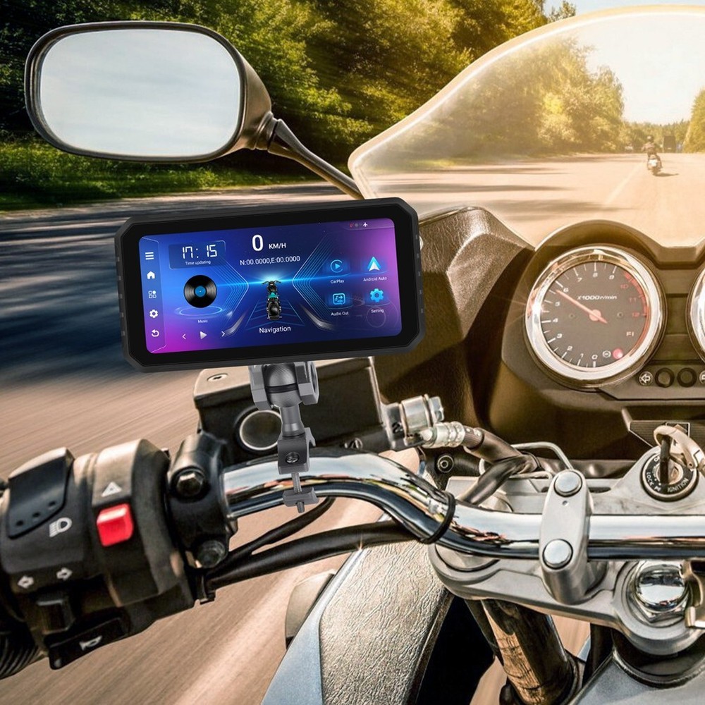 6.2 Inch Motorcycle GPS Navigator Carplay Screen Android 13.0 Multimedia player