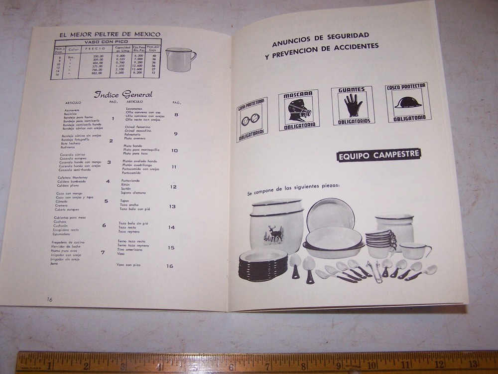1969 TRES Enamel Ware Catalog MEXICO