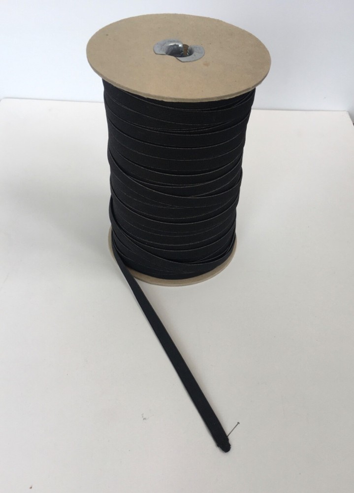 Elastic 3/8” Black for crafts & sewing 6 yard piece or more