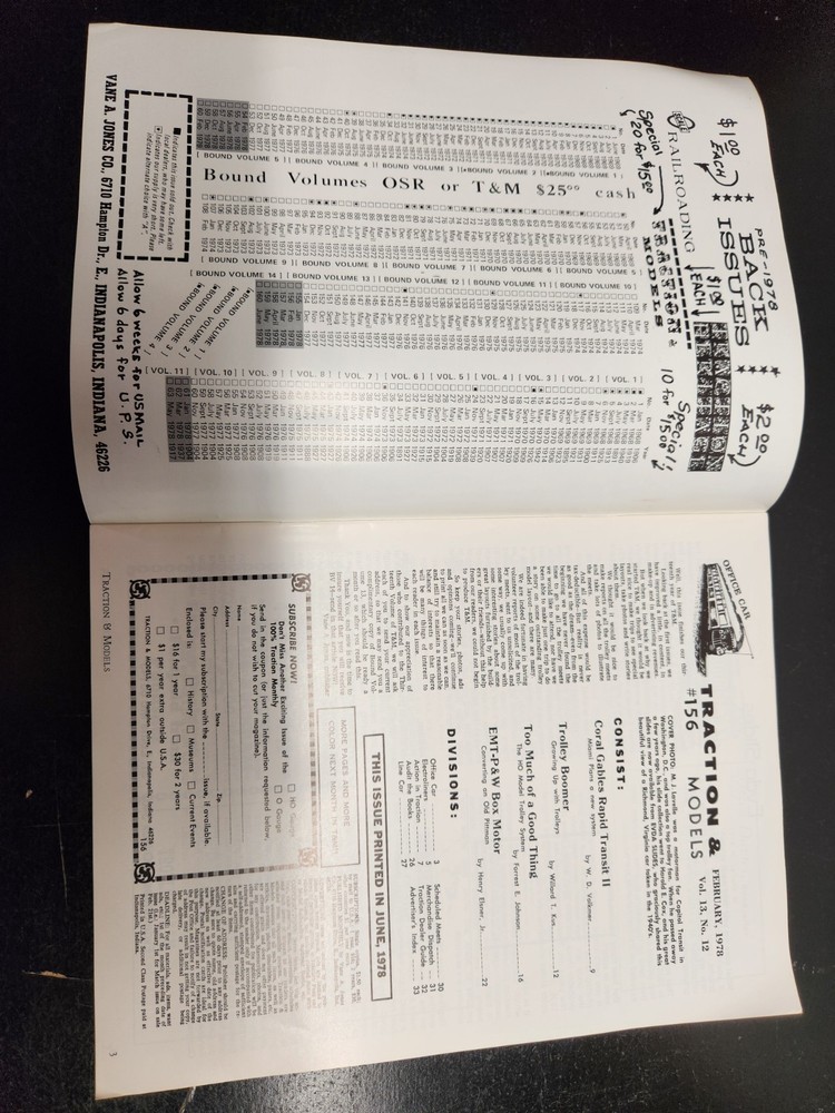 10 Issues of 1978 Traction & Models - Model Railroads