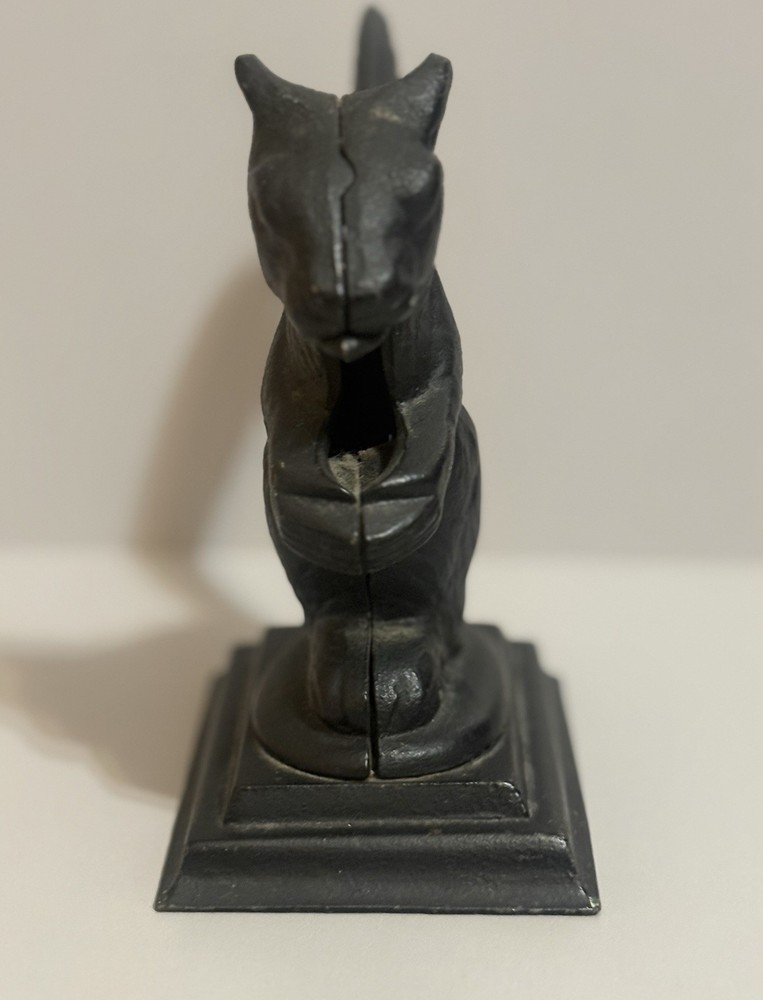Vintage Heavy Cast Iron Squirrel Shaped Nutcracker Black