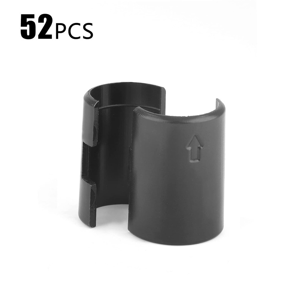 52 Pack Wire Shelving Shelf Lock Clips for 7/8 Post Wire Shelf Clips Shelving