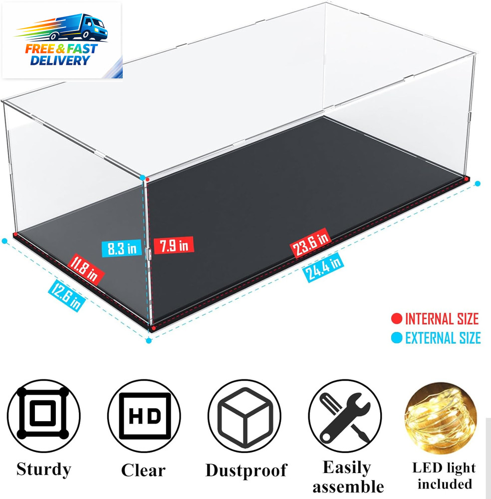 Acrylic Display Case for 1/8 Scale Model Car Large Lego Display Case for 42096 4