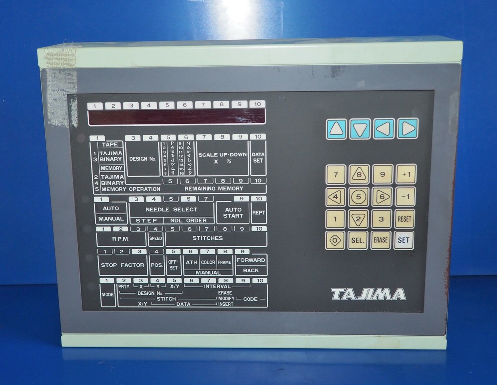 Tajima TME-HC912 *EMPTY* Controller Control Box W/Front Panel Film OEM