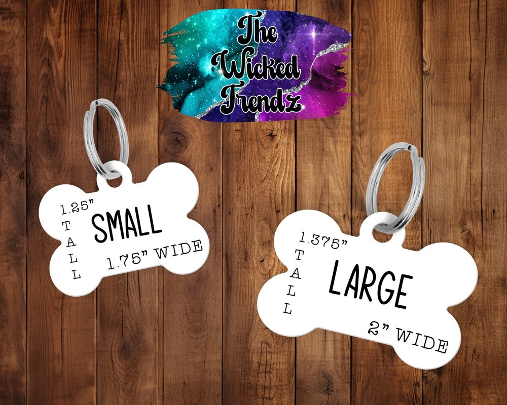 Retro Checkered Pattern Print Custom Personalized Pet Name ID Dog Tag Number