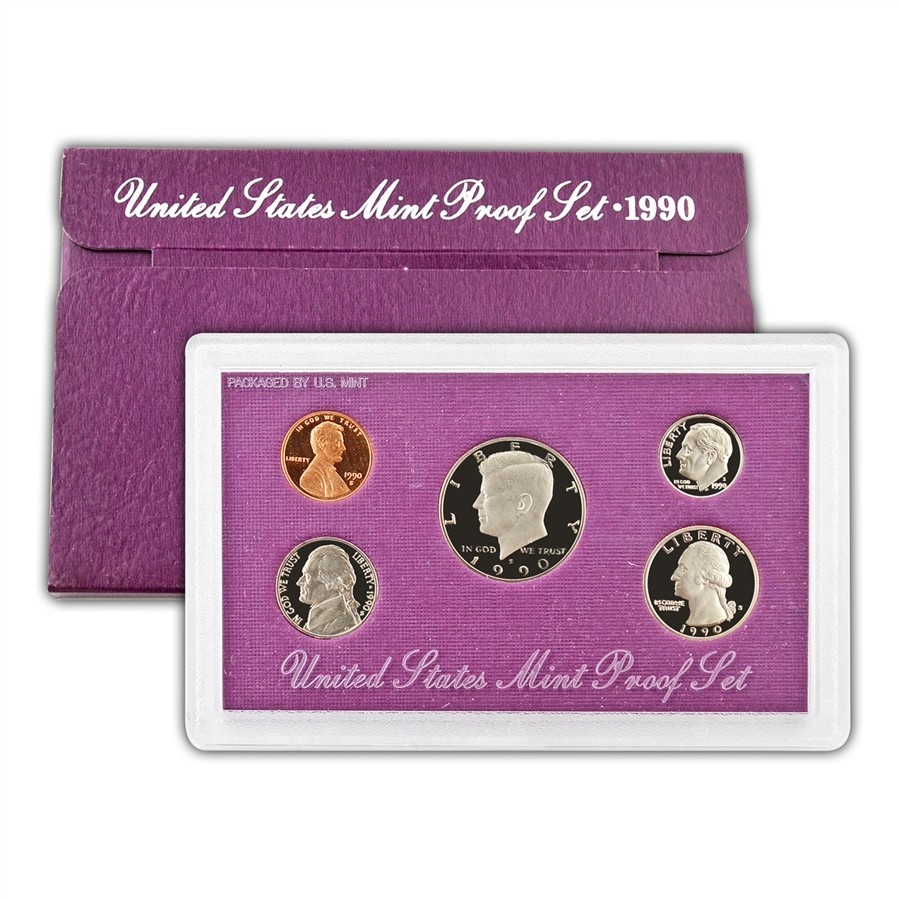 1990-S US Proof Set - 5-Coin Clad