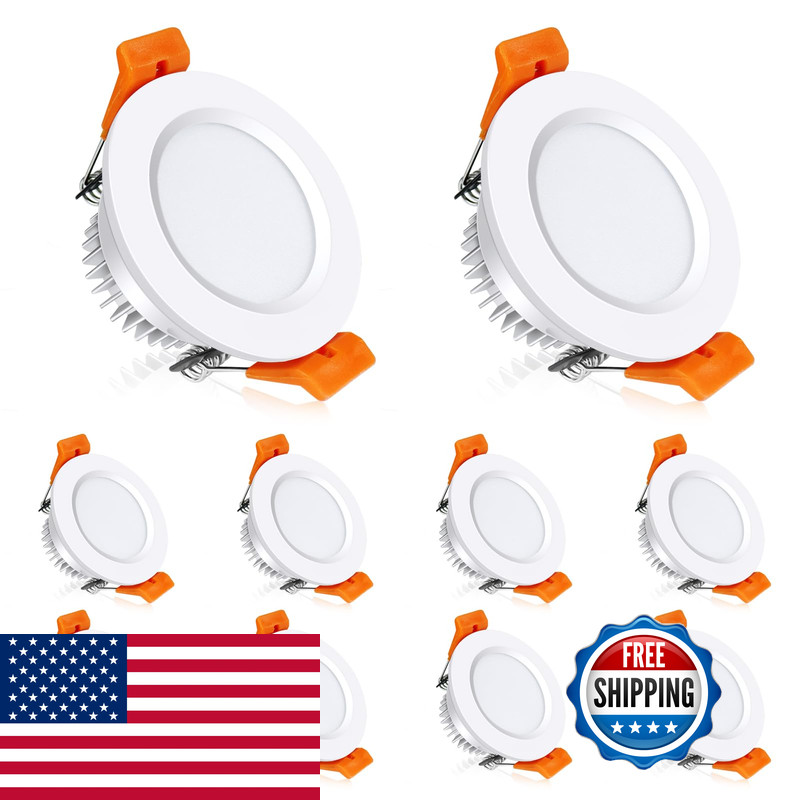 Inshareplus 2 Inch Led Recessed Lighting Downlight Dimmable 3W 35W Equivalent
