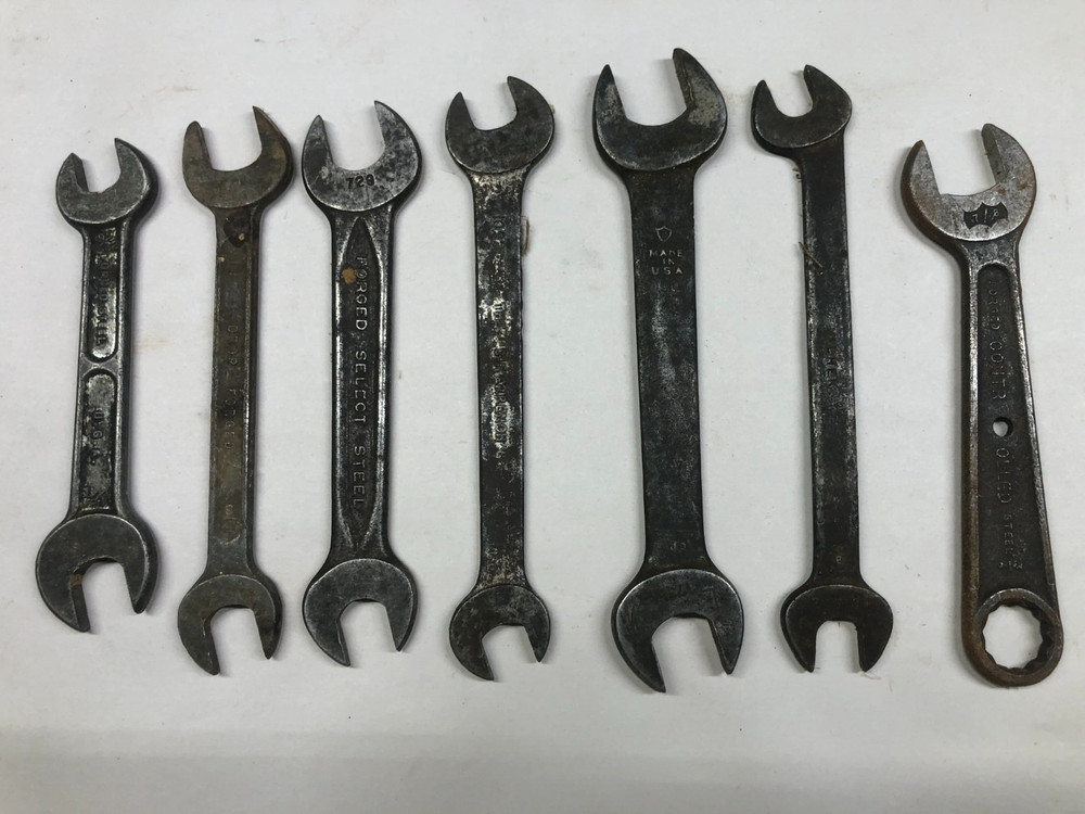 TOOLS  WRENCHES Vintage Lot 7  Open end  (M1553)