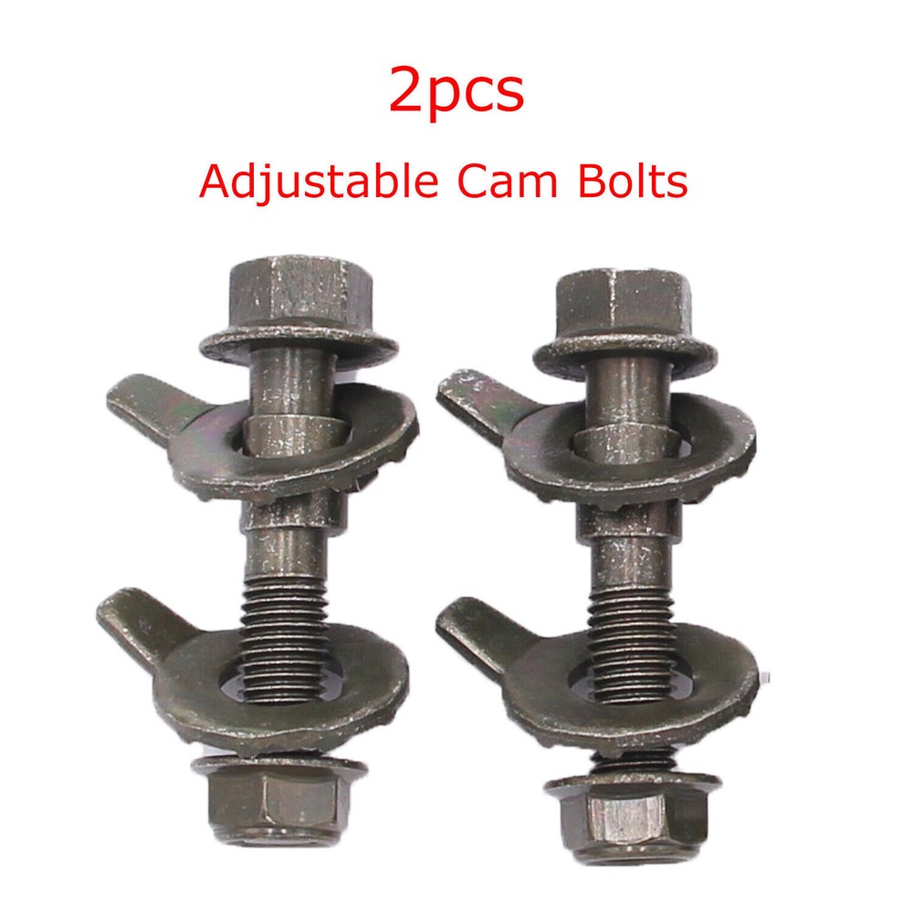 For 14MM ADJUSTABLE CAM BOLTS KITx2 FRONT LEFT & RIGHT CAMBER ALIGNMENT