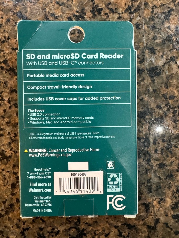 Multi-Port USB Hub with SD, Micro SD and Card Reader Keep Onn