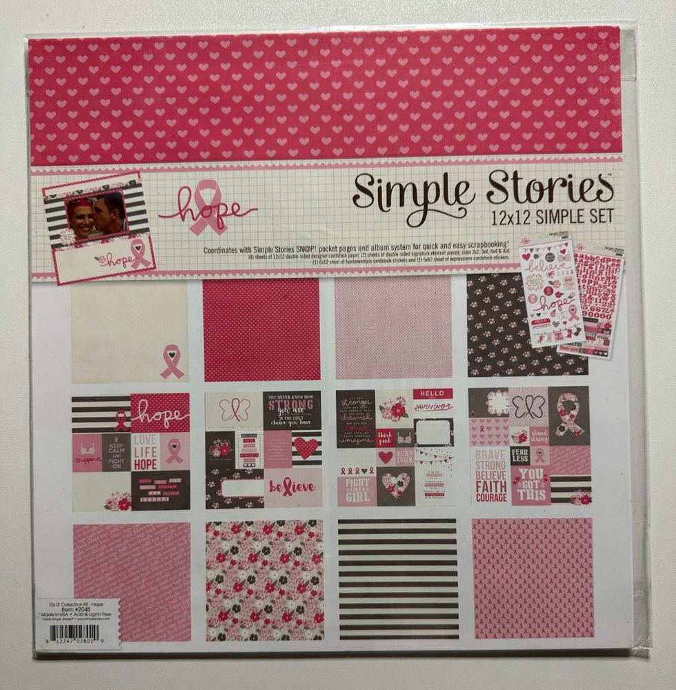 Simple Stories 12 x 12 Simple Sets-Multiple Variations Available-You Choose