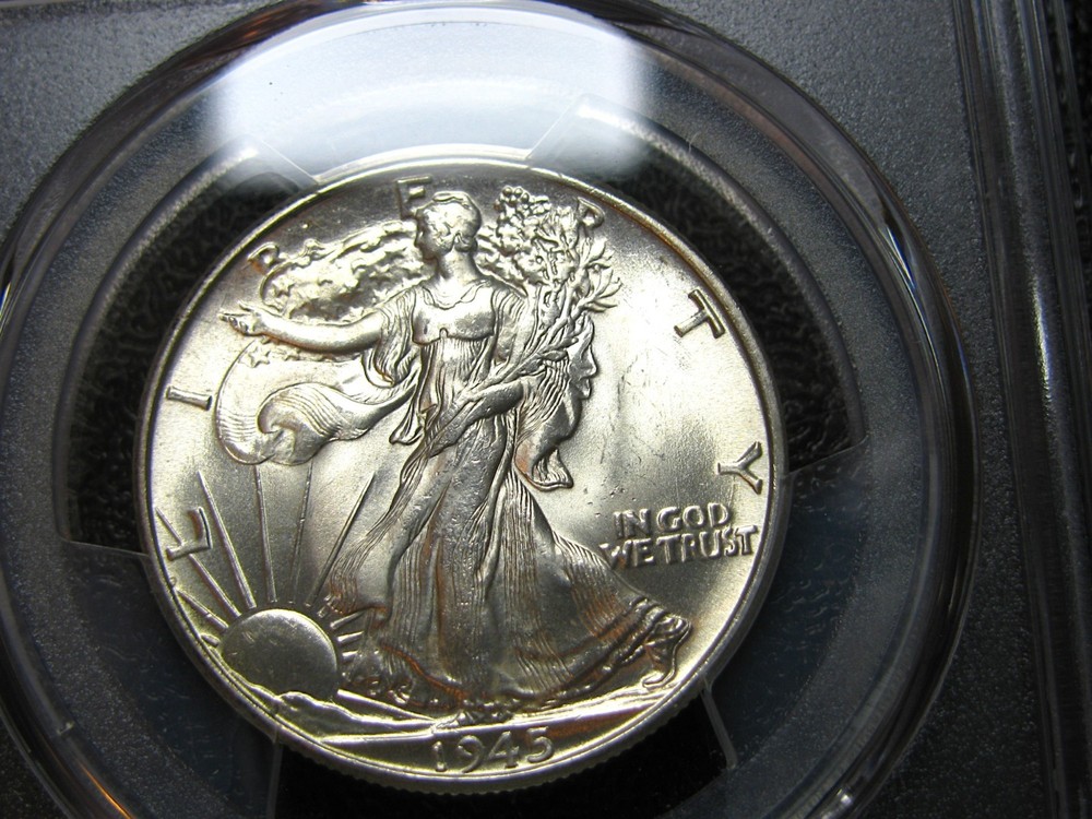 1945 Walking Liberty Half Dollar Silver ---- MS-64 PCGS Graded ---- #413C