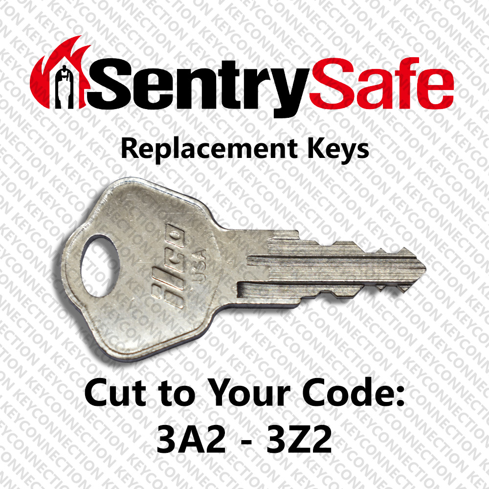 Sentry Safe Replacement Key Cut To Your Code 3A2 - 3Z2