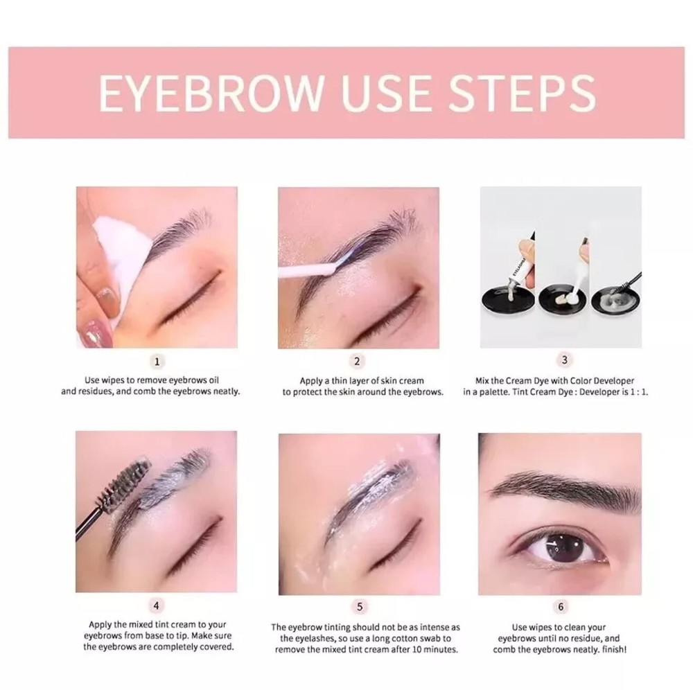 ICONSIGN Eyelash & Eyebrow Dye Tint, Black
