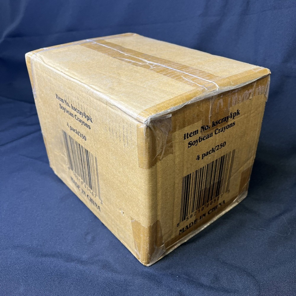 250/Case • 4-Pack Soybean Crayon Boxes • from Kidstar • #KSCRAY4PK