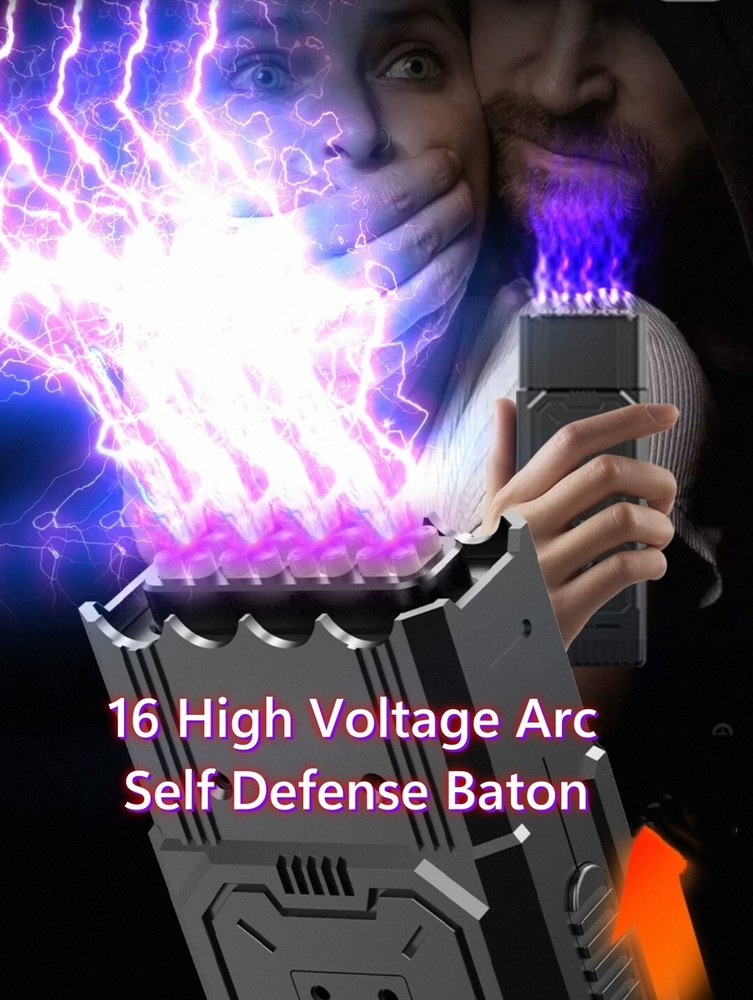 8 LED Flashlight + 16 Arc Electronic Voltage Self Defense Explosion-Proof Device
